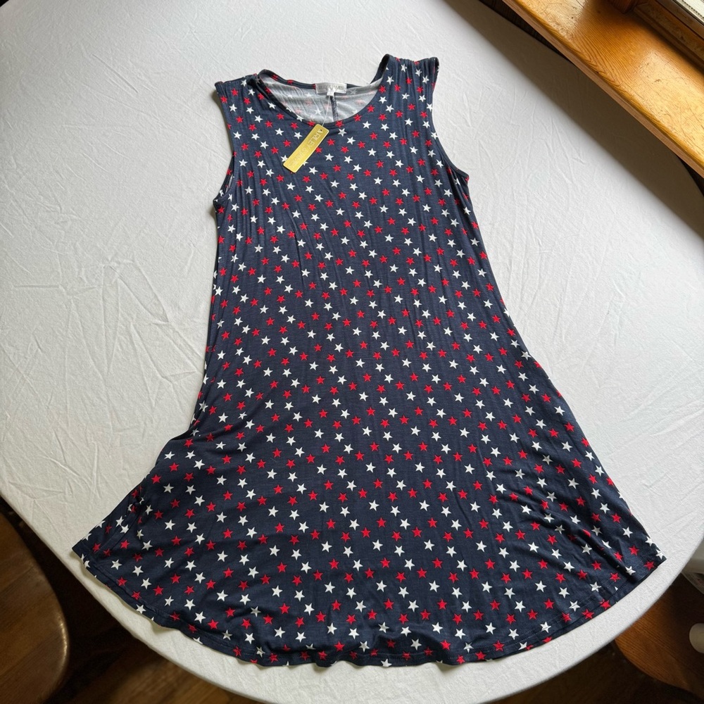 Starry Sleeveless Casual Dress